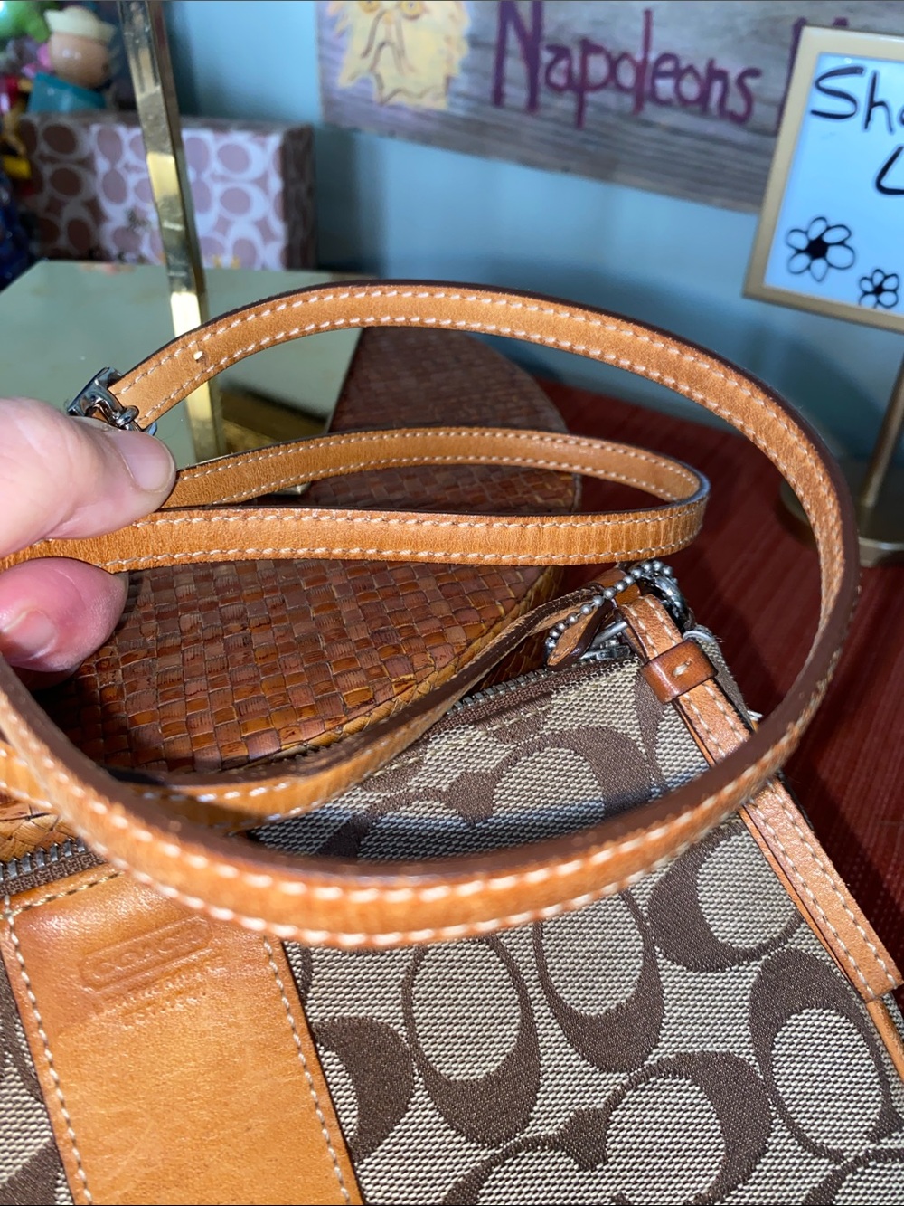 Coach Signature Slim Demi Zip Shoulder Bag - Vintage 2002 - Picture 10 of 15